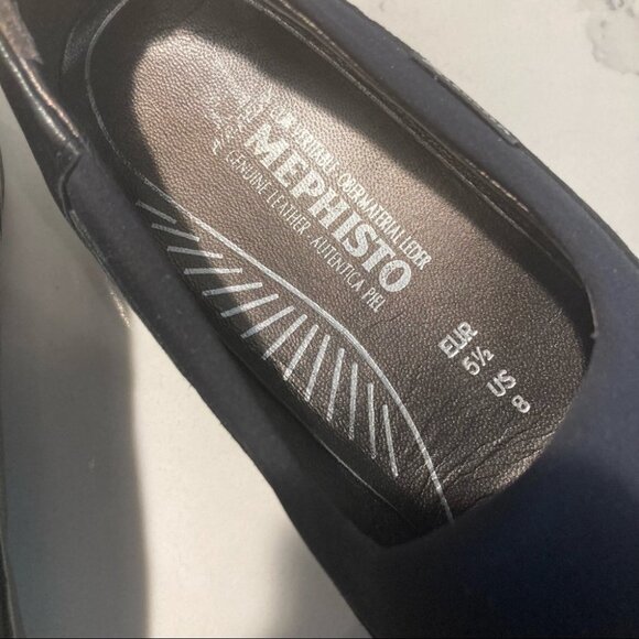 MEPHISTO  Sz 8 Fabric & Leather Comfort Loafer Shoes - Picture 3 of 13